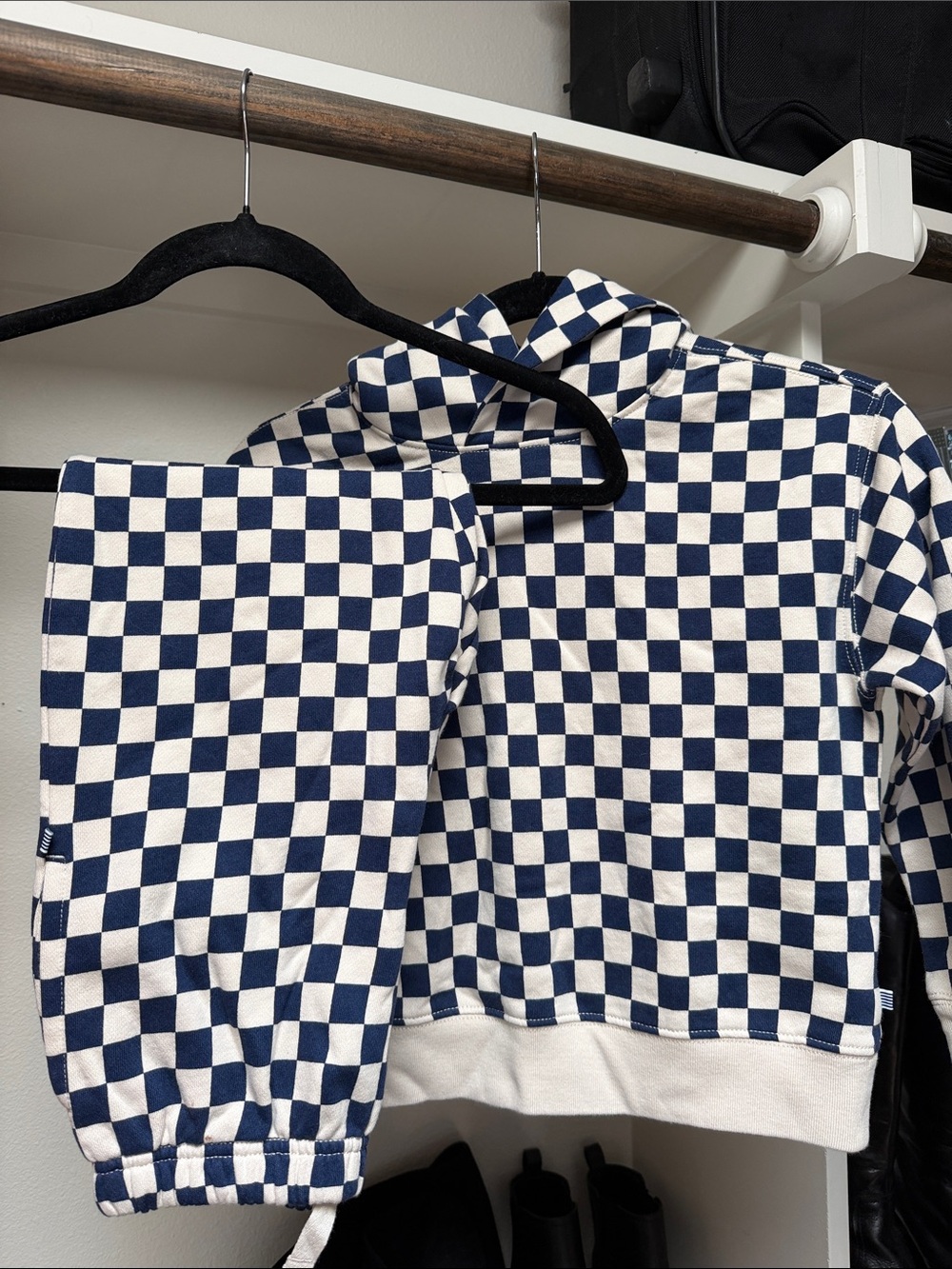 J. Crew Kids crew cuts Checkered Matching Set - Blue and White